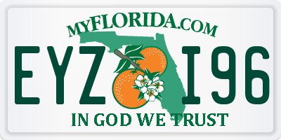 FL license plate EYZI96