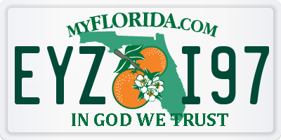 FL license plate EYZI97