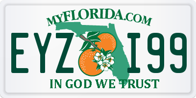 FL license plate EYZI99