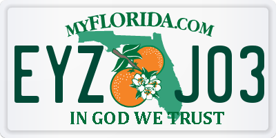 FL license plate EYZJ03