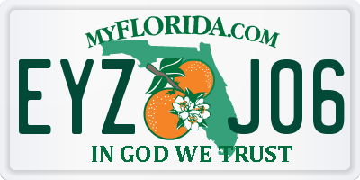 FL license plate EYZJ06
