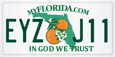 FL license plate EYZJ11