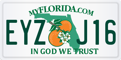 FL license plate EYZJ16