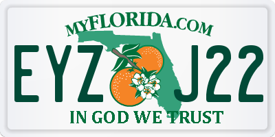FL license plate EYZJ22