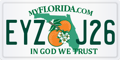 FL license plate EYZJ26