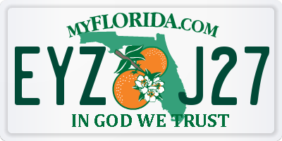FL license plate EYZJ27