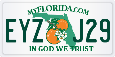 FL license plate EYZJ29