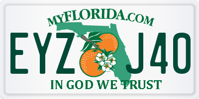 FL license plate EYZJ40