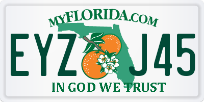 FL license plate EYZJ45