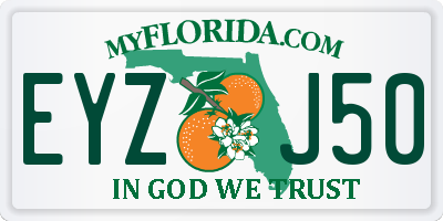 FL license plate EYZJ50