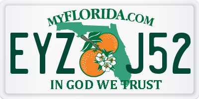 FL license plate EYZJ52