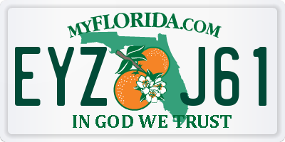 FL license plate EYZJ61