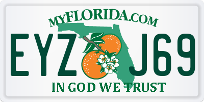 FL license plate EYZJ69
