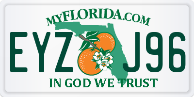 FL license plate EYZJ96