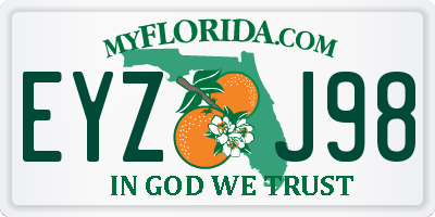 FL license plate EYZJ98