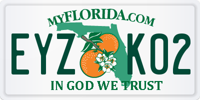 FL license plate EYZK02