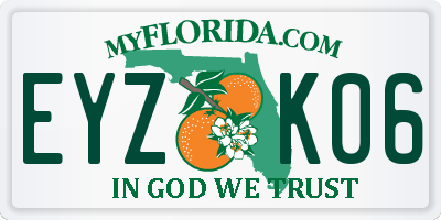 FL license plate EYZK06