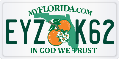 FL license plate EYZK62