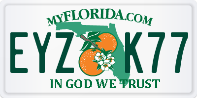 FL license plate EYZK77