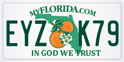 FL license plate EYZK79