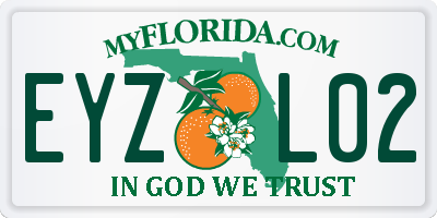 FL license plate EYZL02