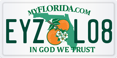 FL license plate EYZL08