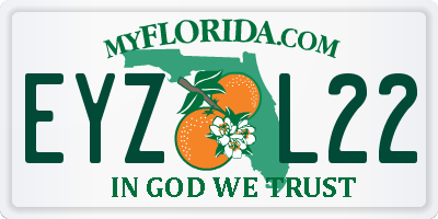 FL license plate EYZL22