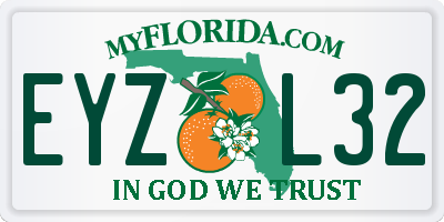 FL license plate EYZL32