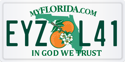 FL license plate EYZL41