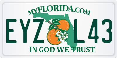 FL license plate EYZL43