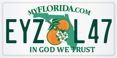 FL license plate EYZL47