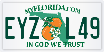 FL license plate EYZL49