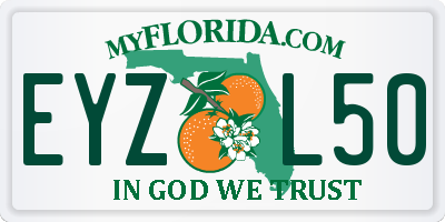 FL license plate EYZL50