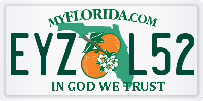 FL license plate EYZL52