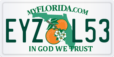 FL license plate EYZL53