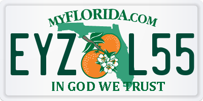 FL license plate EYZL55