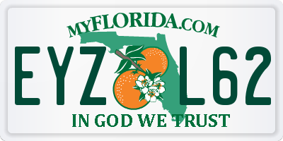 FL license plate EYZL62