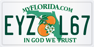 FL license plate EYZL67