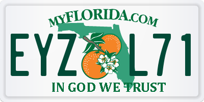 FL license plate EYZL71