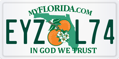 FL license plate EYZL74