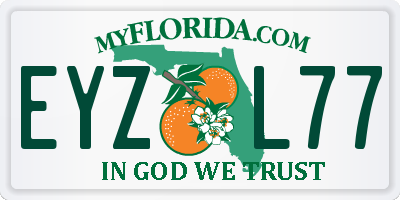 FL license plate EYZL77
