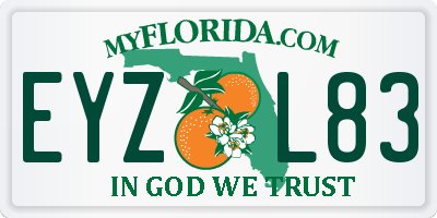 FL license plate EYZL83