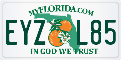 FL license plate EYZL85