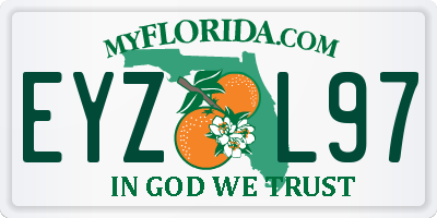 FL license plate EYZL97