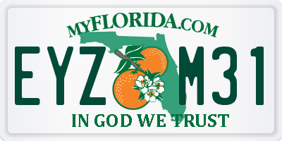 FL license plate EYZM31