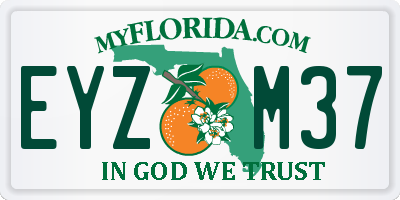 FL license plate EYZM37