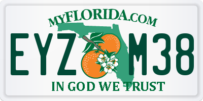 FL license plate EYZM38