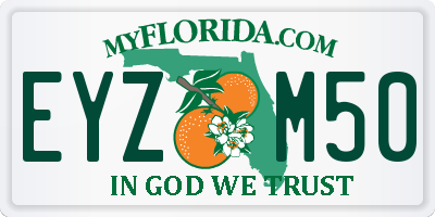 FL license plate EYZM50