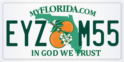 FL license plate EYZM55