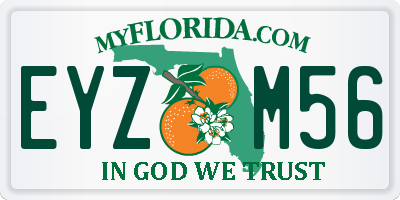 FL license plate EYZM56